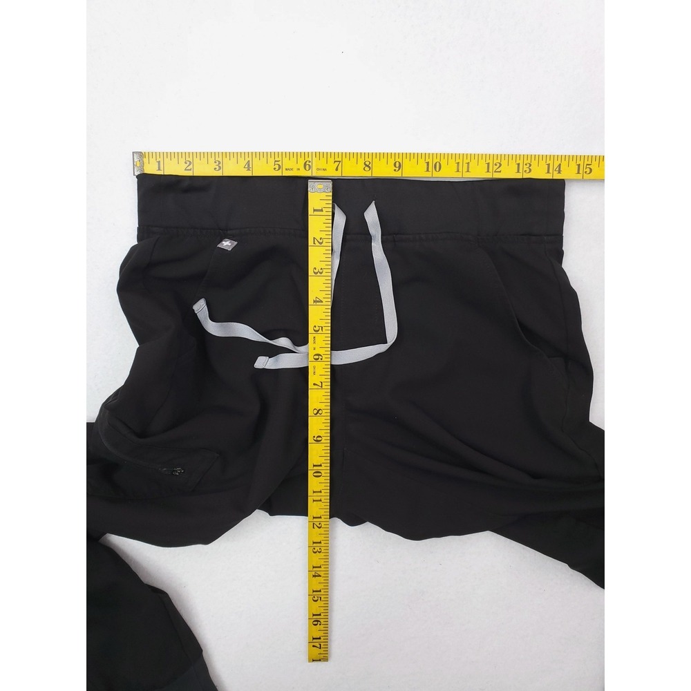 FIGS Zamora Jogger Scrub Pants Womens Small Black Drawstring Pocket Medical - Picture 9 of 13